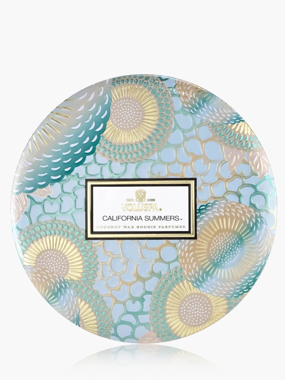 New Voluspa California Summers Tin 12oz 3 Wick Candle